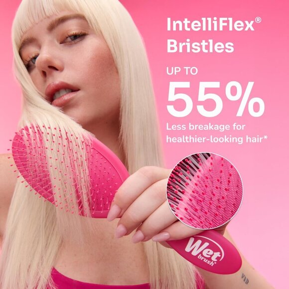 Shine Enhancer Hair Brush, Purple - Exclusive Ultra-soft IntelliFlex Bristles - - Picture 6 of 12